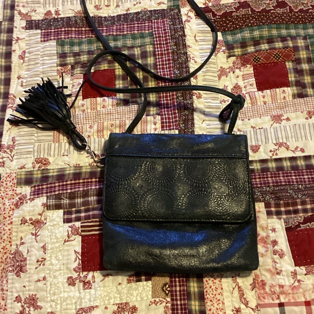 HOBO Textured Black Crossbody Bag